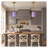 1-light Mid Century Modern Brass Pendant Light
