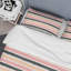 Ensemble de housse de couette en microfibre noir / pêche 3 pièces