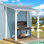 Pergola en aluminium avec auvent