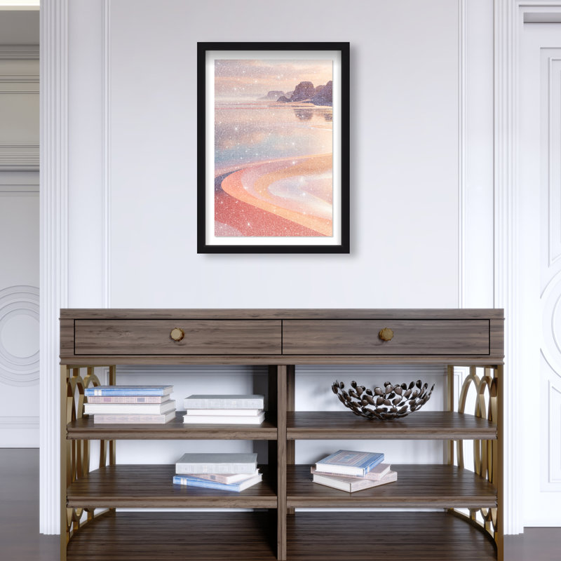 Coastal Dream Framed Graphic Art, 37.5"H x 25.5"W, Black Shadowbox
