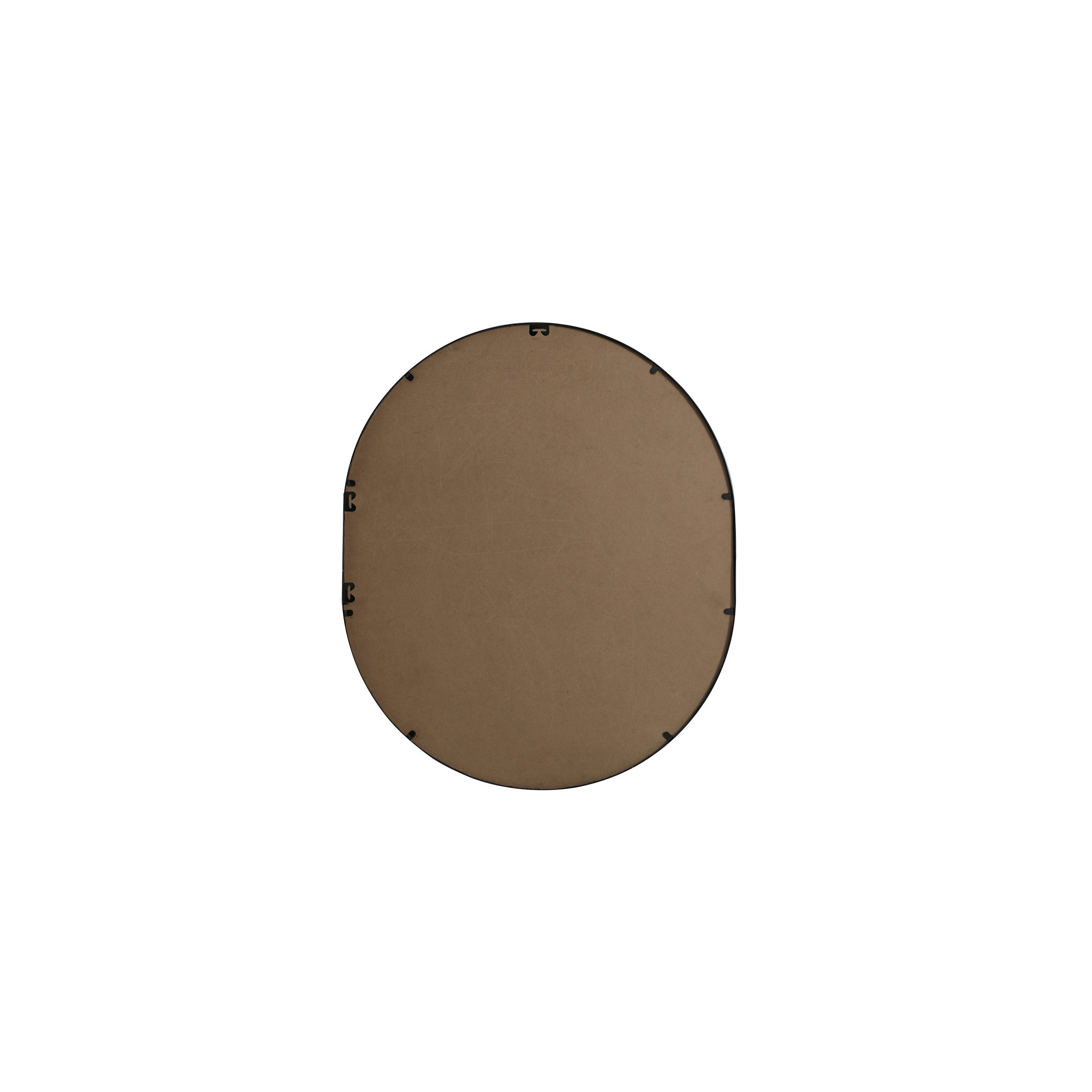 Sabine Metal Pill Wall Mirror, Black, 36" x 30"