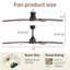 132cm Modern Dual-purpose Ceiling Fan Light with Remote Control-434217158-434217159