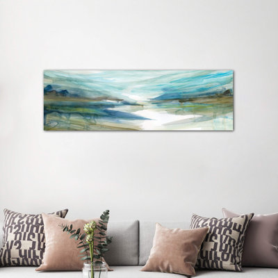 Spring Reflection II by Carol Robinson - Wrapped Canvas Panoramic Painting
