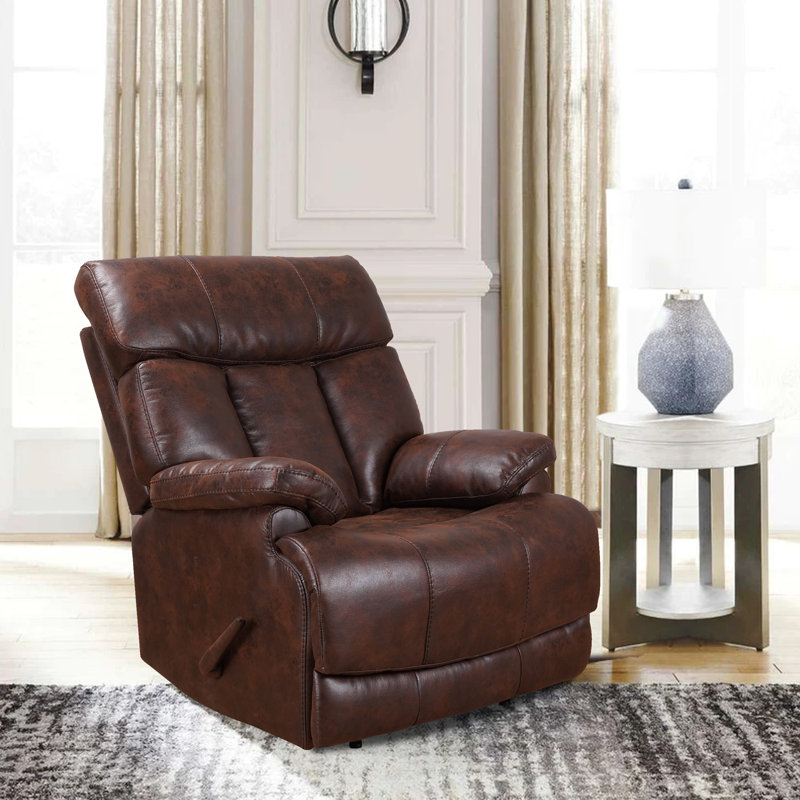 Fauteuil inclinable Prague, Similicuir brun