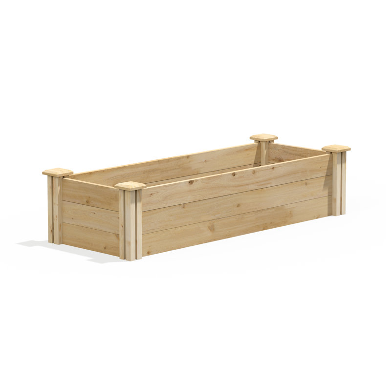 Lit de jardin surélevé en cèdre Original, H 10,5 po x l 48 po x P 16 po