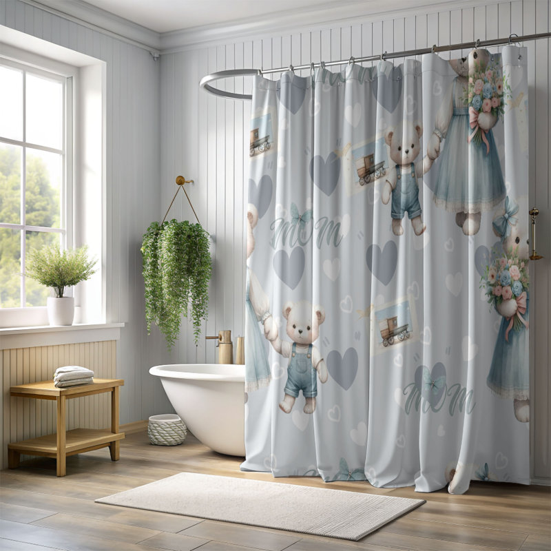 Rideau de douche parent 1, H 74 po x l 71 po
