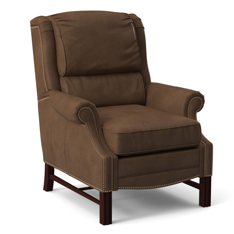 Alta Recliner, #9 Natural, Rio Mineral Genuine Leather, Mahogany
