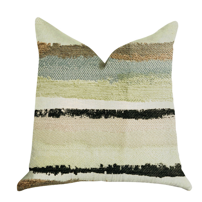 Coussin de luxe sable lime Stone River, 20 po x 26 po, Coussin lombaire
