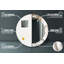 Huldar Glass Flat Wall Mirror