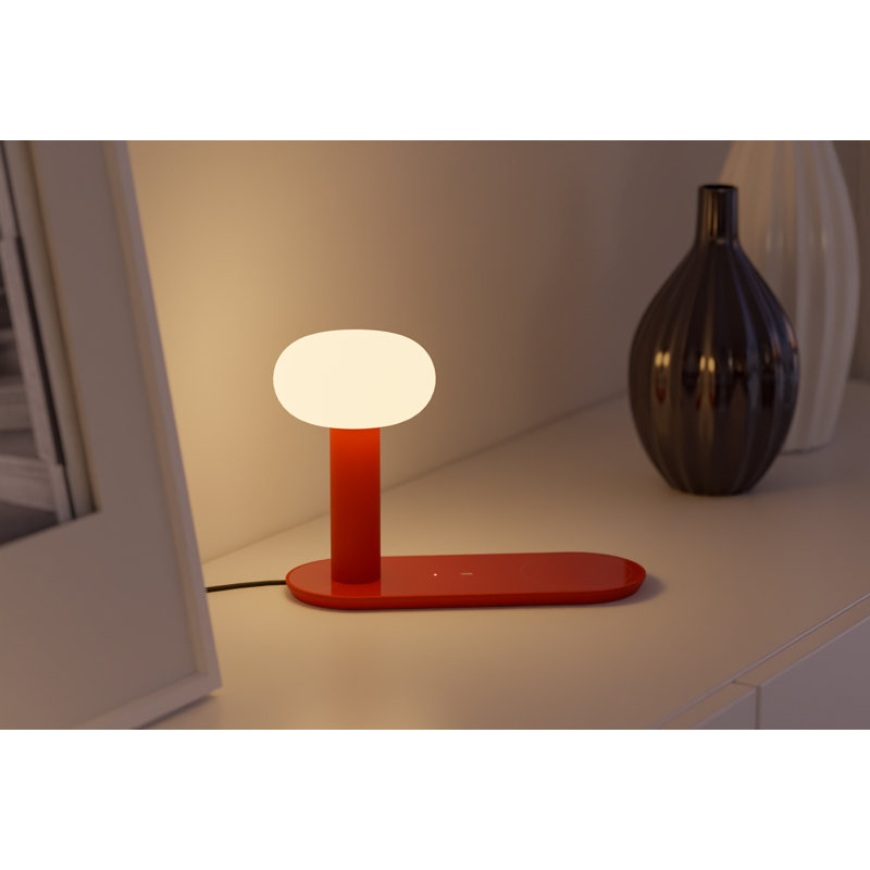 Combi table lamp, Red, Black