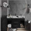 Ensemble de meuble-lavabo flottant 29,9 po avec lavabo encastré en céramique-2040335870