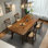 American-style rectangular dining table