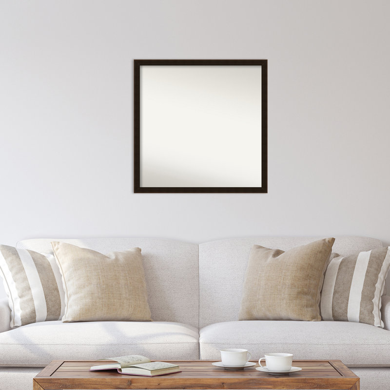 Miroir d'appoint en bois non biseauté Drakaar, 28 po x 28 po