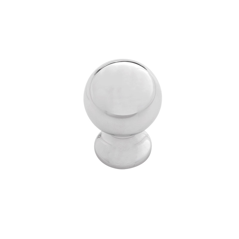 Fuller Collection Round Knob - 1 " Diameter Cabinet Knob - Traditional Hardware for Drawers & Cabinets, Chrome