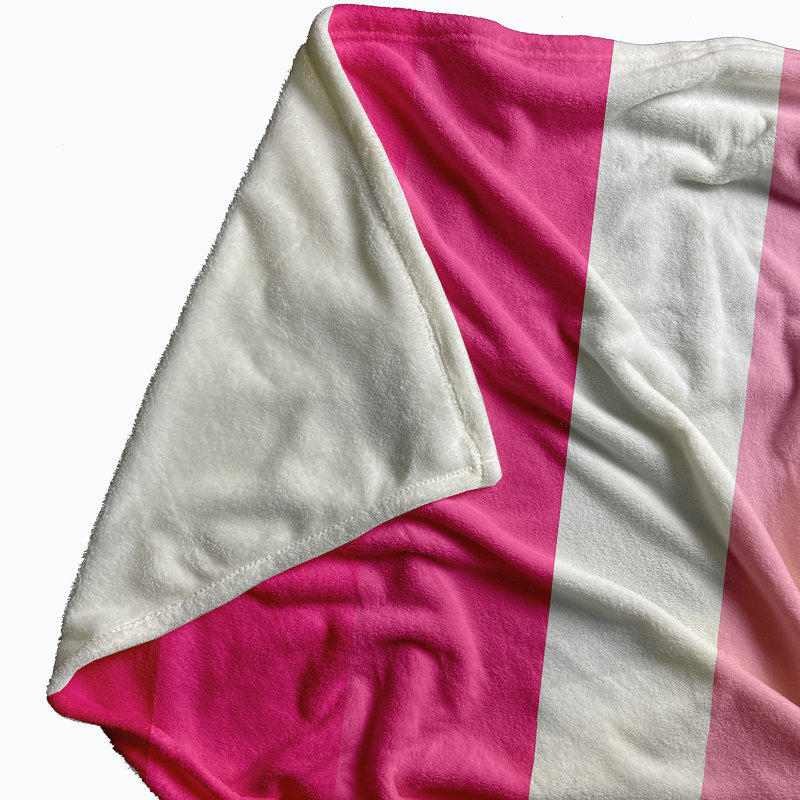 Couverture en molleton Demi Pride, L 60 po x L 80 po, Rose 2