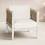 Chaise d'appoint en aluminium Lilah