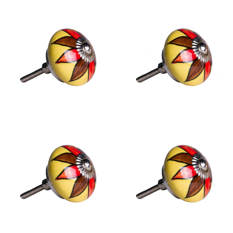 Poignée ronde peinte à la main
