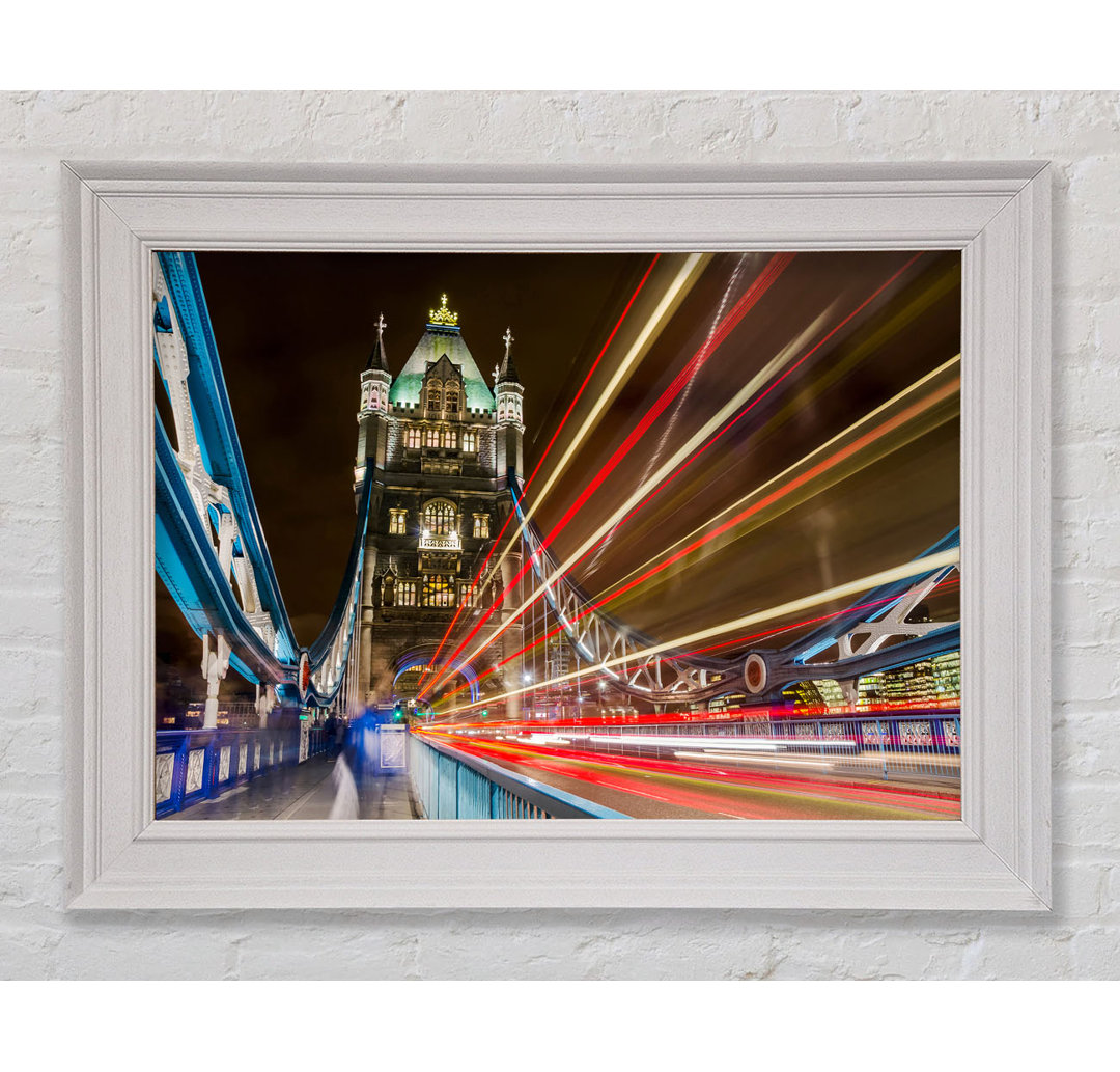 Tower Bridge Speed Of Light 1 Gerahmter Druck