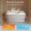 Baignoire autoportante MonBlari 67 po x 27,5 po en acrylique blanc avec trop-plein et bonde rétractable pour salle de bain-130969326-133438904