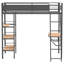 Lit mezzanine à 3 tablettes William William