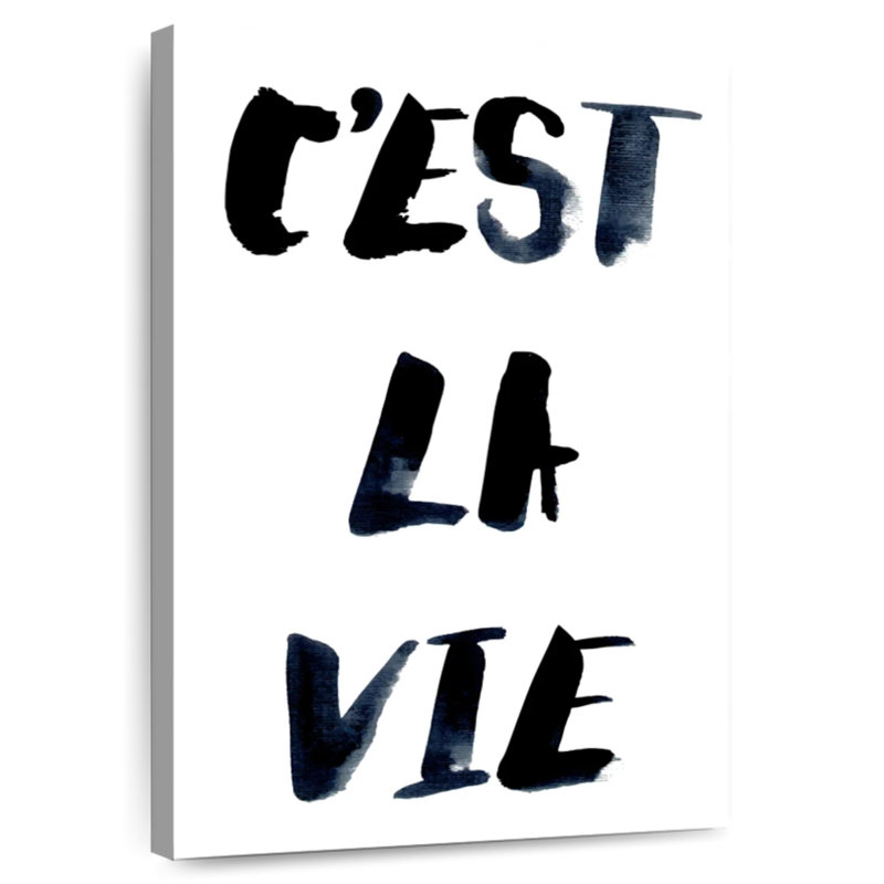 Tergel C'est La Vie Typography II, 51" H x 34" W