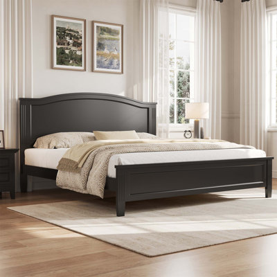 Sturdy Queen Size Platform Bed with Headboard, Wooden Slat Support, and Easy Assembly for Lasting Comfort(Mattress Not Included)