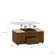 Modern Height-Adjustable Coffee Table With Four Stools - Expandable Folding Dining Table With One Hidden Storage And Two Drawers, Saving Living Room Space