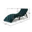Chaise longue avec tissu en velours-234057993