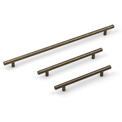 Aged Antique Brass T-Bar Handles