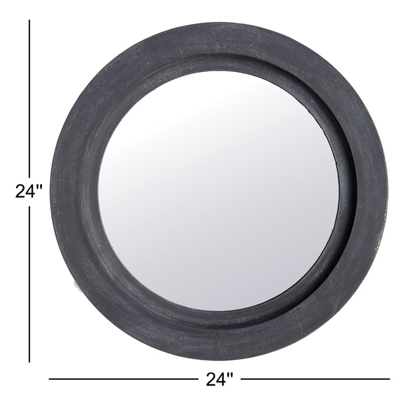 Erick Metal Round Wall Mirror