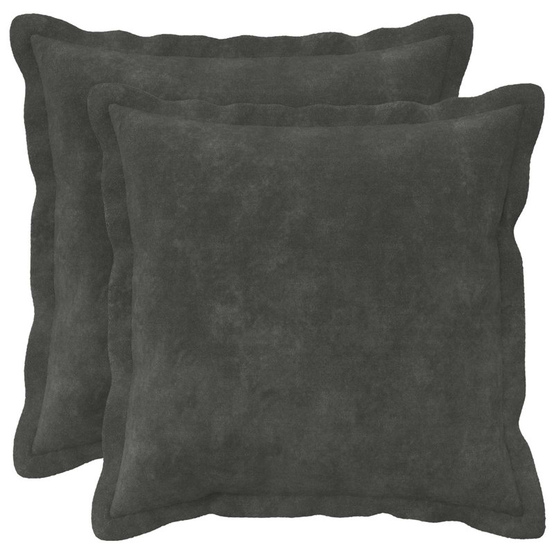 Anthracite Cushion Cover, Square 35cm, Green