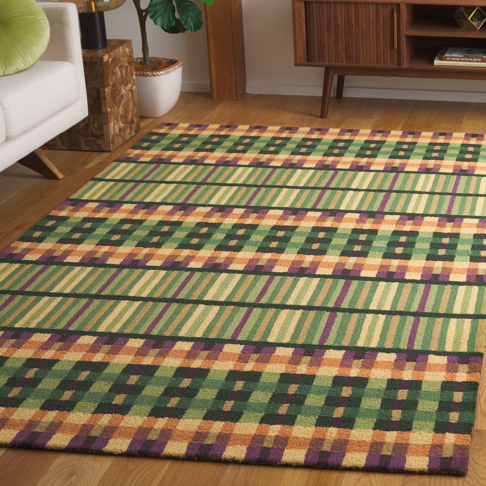 Karson Hand-Tufted Geometric Rug, Rectangle 8' x 10'