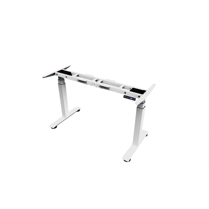 Pied ou base de bureau électrique Kaylan H 50 po x l 64 po, Blanc