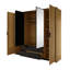Botond 4 Door Manufactured Wood Wardrobe
