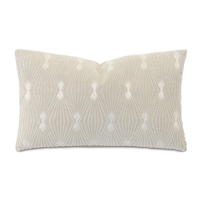 Palisades Embroidered Linen Throw Pillow