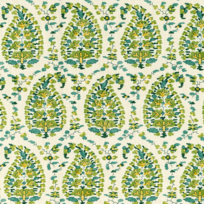 En Vacances II Rougier Fabric, Green