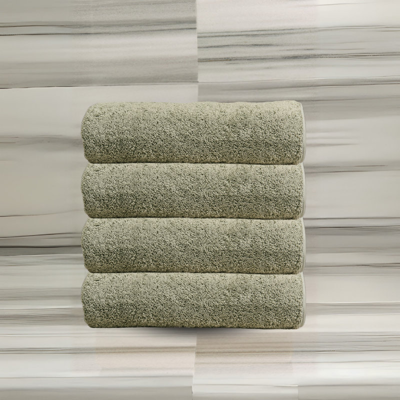 Essuie-mains à passepoil Hammam, Limette
