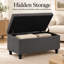 Banc de rangement avec repose-pieds capitonné 31 pouces-616398851