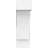5"W x 14"D x 18"H Standard Thorton Architectural Grade PVC Bracket with Block Ends-33859603