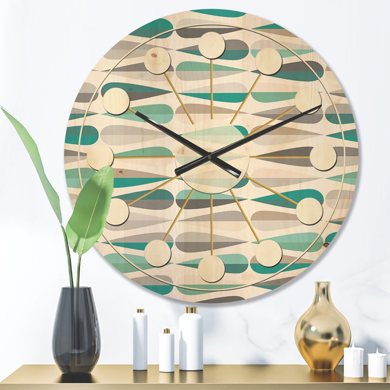 Horloge murale abstraite, Moyenne