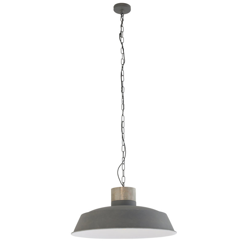 Lemus 1 - Light Grey Dome Pendant