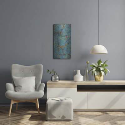  «Motif-4» par Sue Davis, art mural en métal, 12 po x 24 po