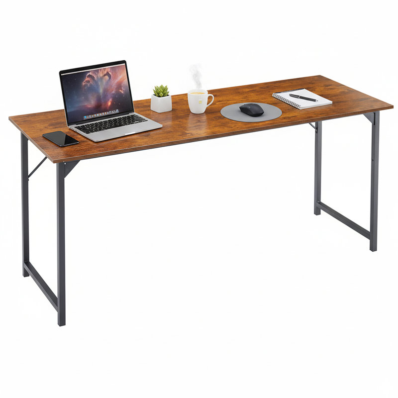 Petit bureau d'ordinateur 63 pouces pour enfants, Brun