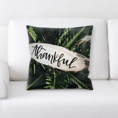 Thankful Square Pillow Cover & Insert