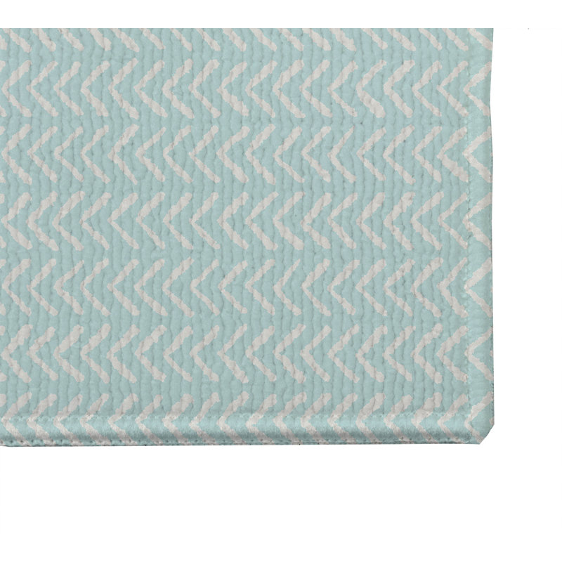 Paillasson Tribe Way, Bleu clair / bleu, L 21 po x L 34 po