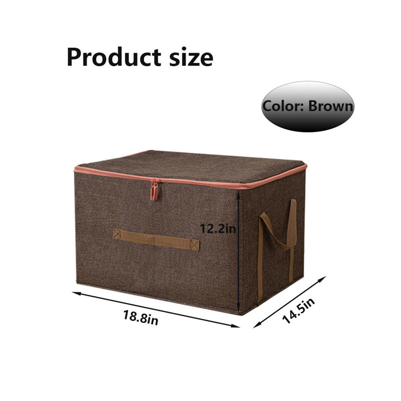 Bac de rangement en tissu Latitude Run®, Brun