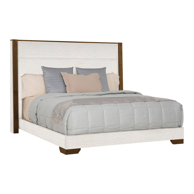 Thom Filicia Home Century Club King Bed, Nadia Parchment, Hampton, No