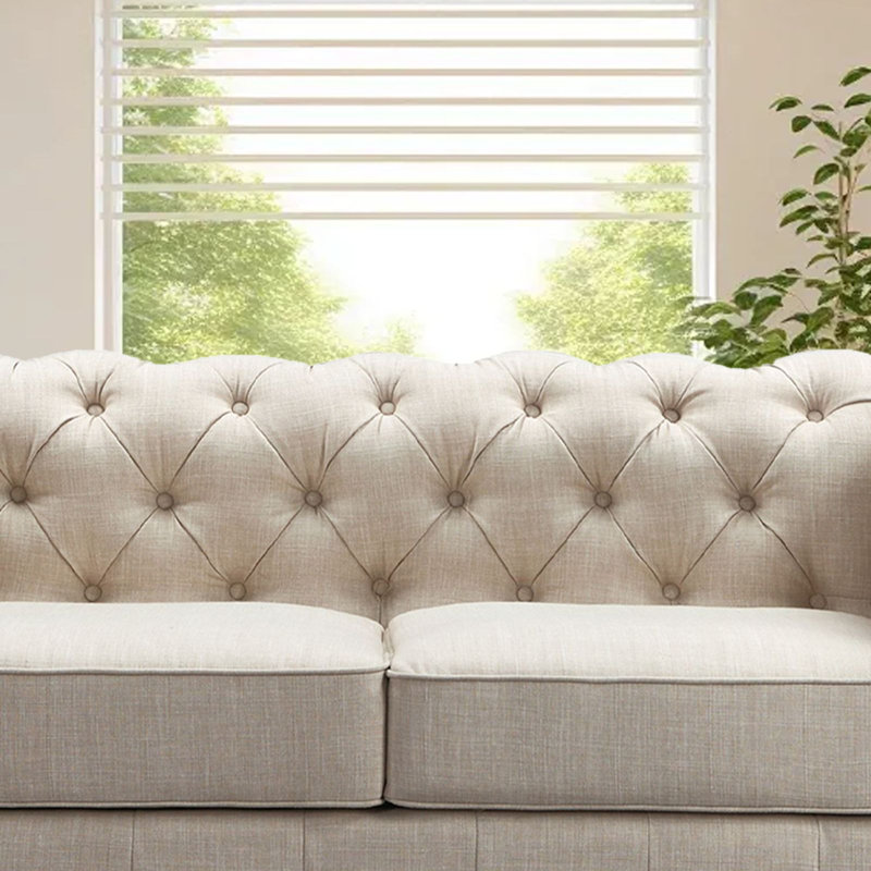 Mohrle 66'' Reception Loveseat, Beige