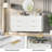 Fluted Wood Dresser 7 Drawers Dresser-1291695622