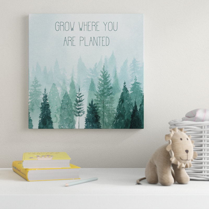 « little grow ii », peinture sur toile tendue, H 18 po x l 18 po x P 2 po